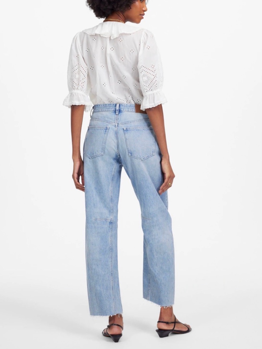 Madewell The Darted Barrel-Leg Jean Edmondson Wash Rigid size 28 - Picture 4 of 5